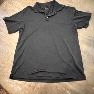 Men's Dark Heather Black Polo Shirt